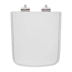 Assento Sanitário Poliester Soft Close Atol Branco para vaso Jacuzzi