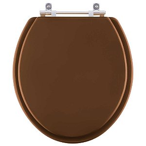 Assento Sanitário Poliester Flamingo Ocre Marrom para vaso Incepa