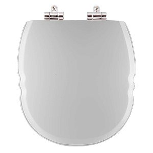 Assento Sanitário Soft Close Massima Cinza Platina P/ Louça Incepa