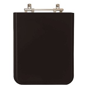 Assento Sanitario Poliester Square Preto para vaso Incepa