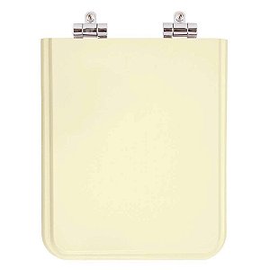 Assento Sanitário Poliester Soft Close Square Bone (Bege Claro) para vaso Incepa