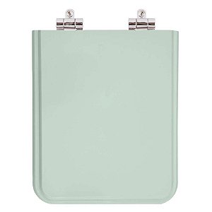 Assento Sanitário Poliester Soft Close Square Verde Água (Verde Claro) para vaso Incepa