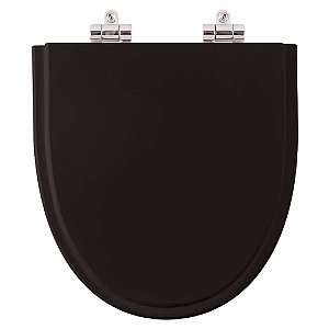 Assento Sanitário Poliester Soft Close Studio Preto para vaso Incepa