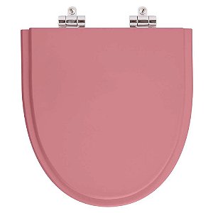 Assento Sanitário Poliéster Soft Close Studio Wild Rose para vaso Incepa
