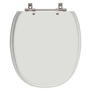 Assento Sanitario Poliester Ascot Cinza Claro para vaso Ideal Standard