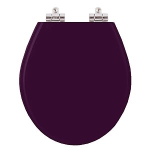Assento Sanitário Soft Close Carina Ametista (Roxo) para vaso Ideal Standard
