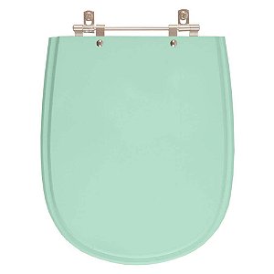 Assento Sanitário Poliester Paris Verde Claro para vaso Ideal Standard