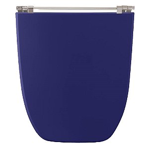 Assento Sanitário Poliester Scala Azul Cobalto para vaso Ideal Standard