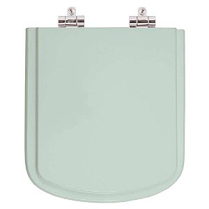 Assento Sanitário Poliester Soft Close Bali Verde Agua (Verde Claro) para vaso Incepa