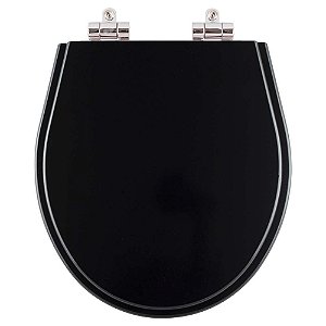 Assento Sanitário Soft Close Windsor Ebano (Preto) para bacia Deca