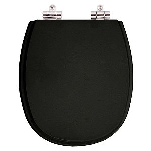 Assento Sanitário Soft Close Aspen Ebano (Preto) para vaso Deca