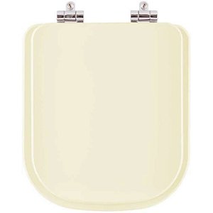 Assento Sanitário Soft Close Quadra Creme (bege claro) para vaso Deca
