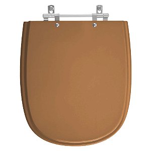 Assento Sanitário Dona Beja Caramelo para vaso Santa Clara