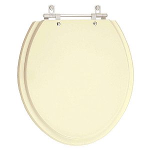 Assento Sanitário Laqueado Oval para vaso Incepa cor Bone ( Bege )