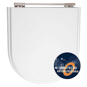 Assento Sanitário Poliéster Anti Bactéria Calypso Branco para Vaso Incepa Laufen