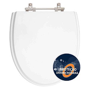 Assento Sanitário Poliester Antibacteriano Eros Branco para Vaso Incepa