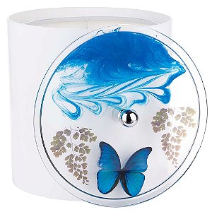 Lixeira Decorada Borboleta - Azul