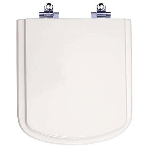 Assento Sanitário Laqueado Soft Close Dumas Branco para vaso Eternit