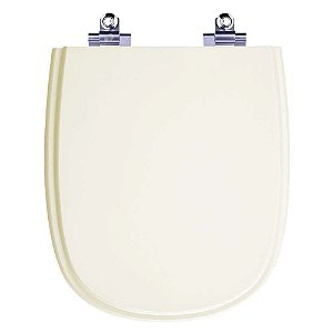 Assento Sanitário Laqueado Soft Close Sabatini Palha (bege claro) para vaso Icasa