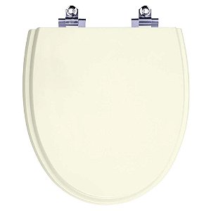 Assento Sanitário Laqueado Soft Close Eros Biscuit (bege claro) para vaso Incepa