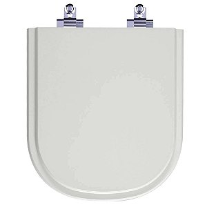 Assento Sanitário Laqueado Soft Close Vogue Plus Cinza Claro Para vaso Deca
