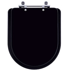 Tampa de Vaso Carrara Preto Fosco para Bacia Deca 6lpf
