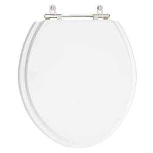 Tampa de Vaso Colonial Branco para Louça Hervy