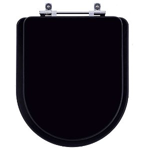 Tampa de Vaso Poliester Link Preto Fosco para Bacia Deca 6lpf