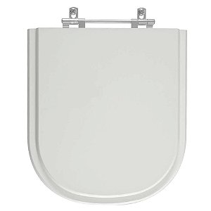 Tampa de Vaso Vogue Plus Cinza Claro para Bacia Deca 6lpf