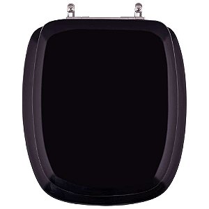 Tampa de Privada Almofadada Primula Plus Preto para louça Fiori 6lpf