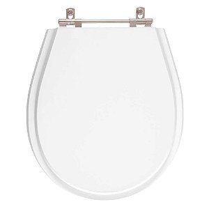 Tampa de Vaso Sanitário Poliéster Aries Branco para bacia Eternit