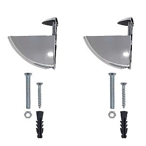 Kit 3 Prateleiras 40 x 15cm Carvalho Com Suporte Tucano