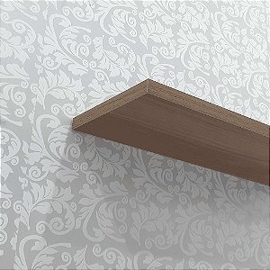 Kit 3 Prateleiras 40 x 20cm Nogal Suporte Invisível