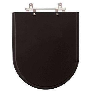 Tampa de Vaso Sanitário Poliéster Jasmim Preto para bacia Fiori