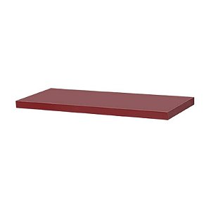 Prateleira 30 x 10cm Vermelha Suporte Invisível