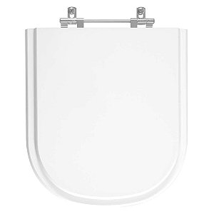 Tampa de Vaso Poliéster Square Branco para bacia Sanitex 6lpf