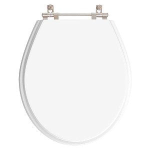 Tampa de Vaso em MDF Angra Branco para bacia Ideal Standard