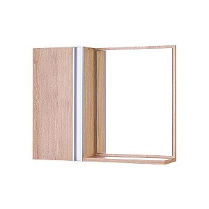 Armário para Banheiro com Espelho Carvalho Barra Vertical