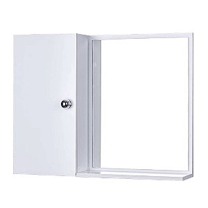 Armário para Banheiro com Espelho Branco (já vem montado)