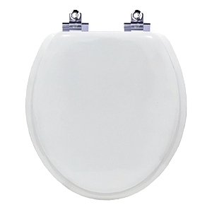 Tampa de Vaso Almofadada com Amortecedor Ravena Branco para Vaso Deca