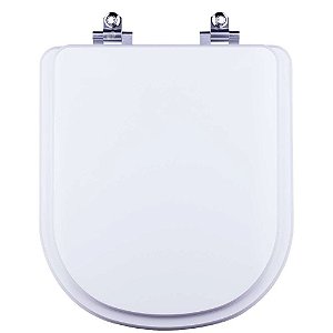 Tampa de Vaso Laqueado com Amortecedor Square Branco para vaso Sanitex 6lpf