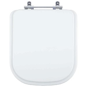 Tampa de Vaso Poliéster Debba Square Branco para bacia Roca 6lpf