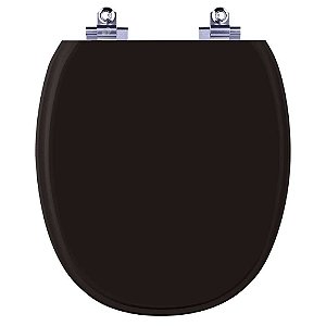 Assento Sanitário Laqueado Soft Close Ascot Preto para vaso Ideal Standard