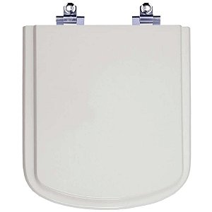Assento Sanitário Laqueado Soft Close Bali Cinza Platina (Cinza Claro) para vaso Incepa