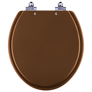 Assento Sanitário Laqueado Soft Close Fiore Ocre (Marrom) para vaso Incepa