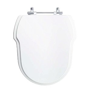 Tampa Vaso Sanitário Madeira Laqueada Hampton Branco para bacia Incepa