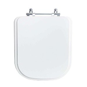 Tampa Vaso Sanitário Madeira Laqueada Piano Branco para bacia Deca