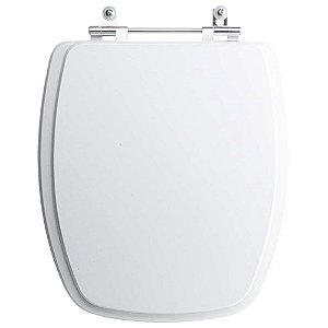 Tampa Vaso Sanitário Poliester Acrilico Primula Plus Branco para bacia Fiori
