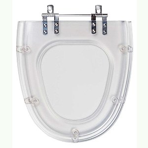 Tampa de Vaso Poliéster Eros Transparente para louça Incepa
