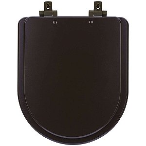 Tampa de Vaso Laqueado Com Amortecedor Link/LK Marrom Fosco para Bacia Deca com Ferragem Marrom